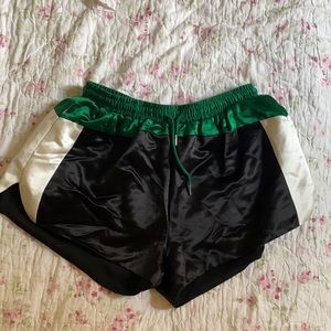 NWT Cynthia Rowley Satin 70s Style Shorts
